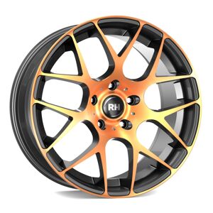 RH ALURAD NBU Race hliníkové disky 9,5x19 5x112 ET45 color polished - orange