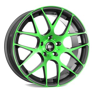 RH ALURAD NBU Race hliníkové disky 9,5x19 5x112 ET35 color polished - green