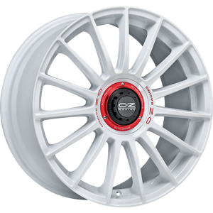 OZ Superturismo Evo WRC hliníkové disky 8,5x20 5x112 ET30 RACE WHITE RED LETTERING