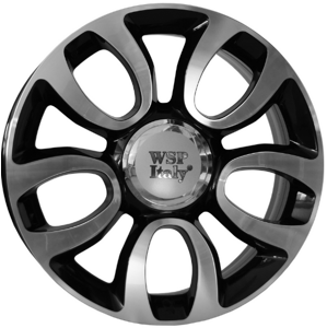WSP W167 ERCOLANO  FIAT hliníkové disky 7x17 5x98 ET41 GLOSSY BLACK POLISHED