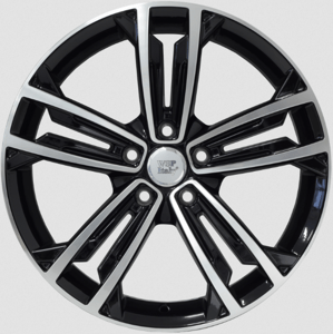 WSP W471 NAXOS VW  hliníkové disky 7,5x18 5x112 ET49 GLOSSY BLACK POLISHED